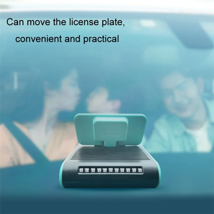 Car Phone Holder 4-in-1 Car Aromatherapy Vehicle Radiator Temporary Parking Number Sign - 12V