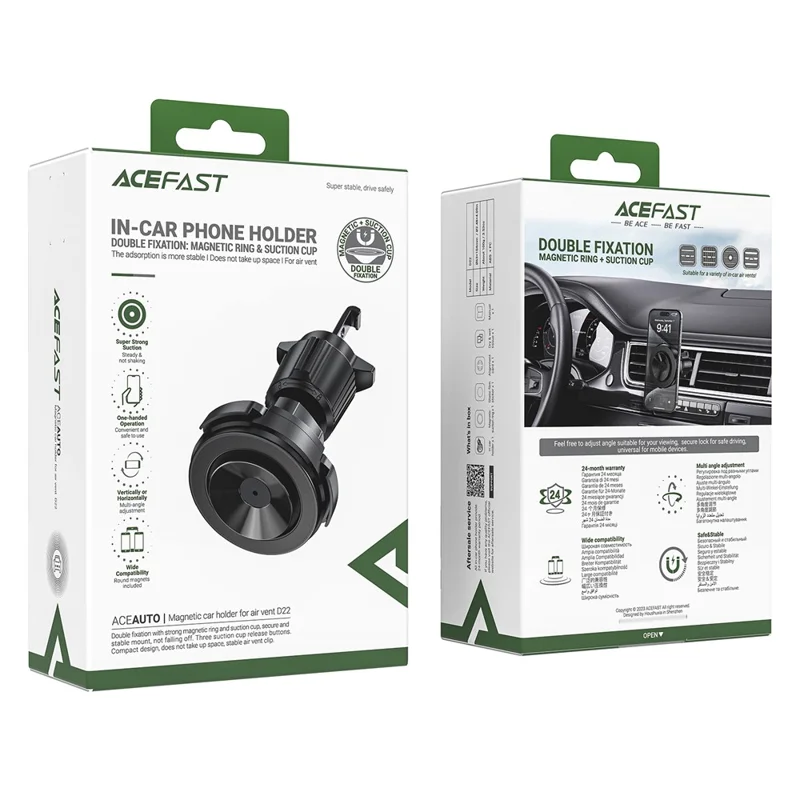 ACEFAST D22 Magnetic Car Phone Holder Suction Cup Cell Phone Stand for Car Dashboard
