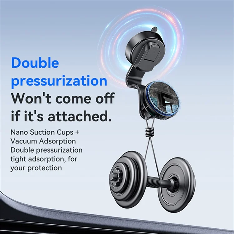 YESIDO C311 Semiconductor Cooling Magnetic Wireless Charger Car Dashboard Phone Charging Bracket
