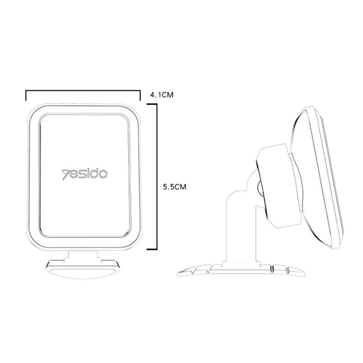 YESIDO C204 Supporto Magnetico per Cruscotto Auto Autoadesivo per Telefono