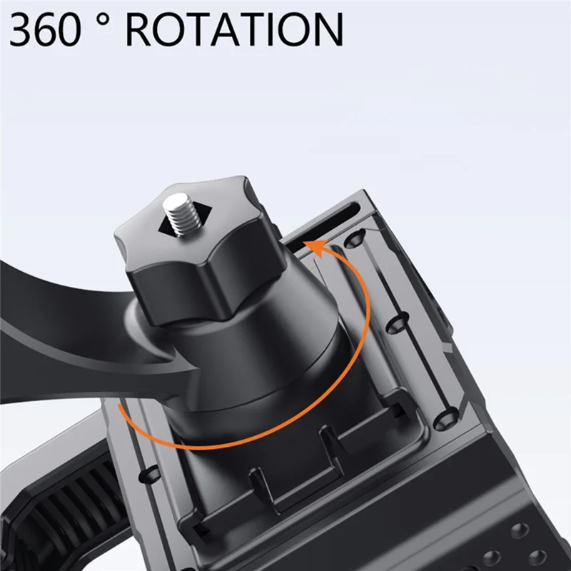 QX-24 Bike Motorcycle Phone Holder Bicycle Handlebar Mount Mobile Phone Bracket - Black