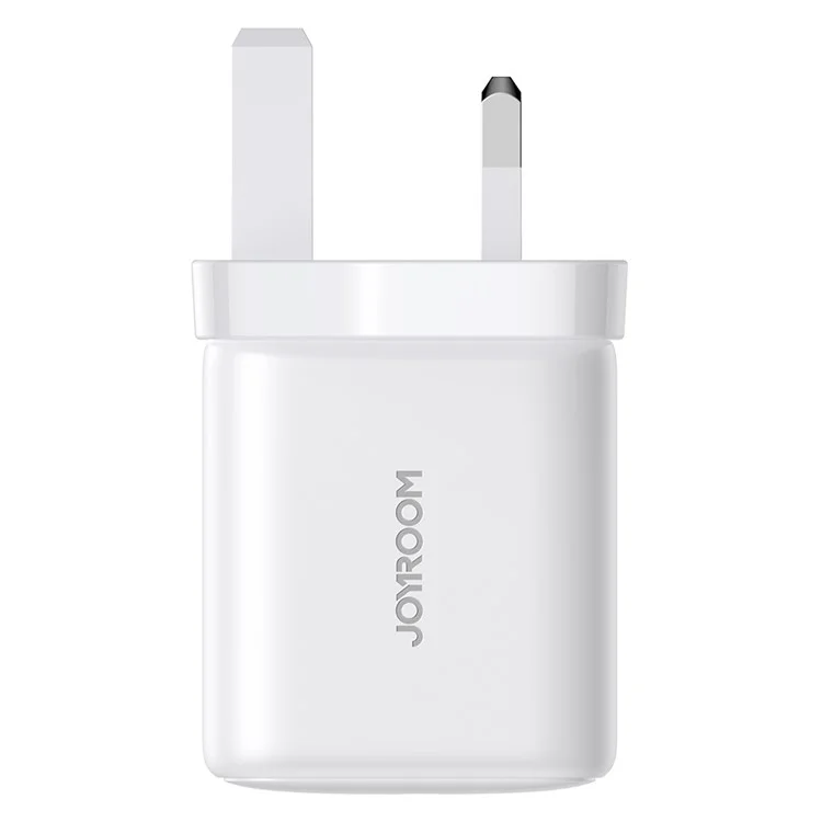 JOYROOM JR-TCF20 UK Plug PD 20W Fast Charger Type-C Wall Charger Adapter for iPhone 16-15 Series, White