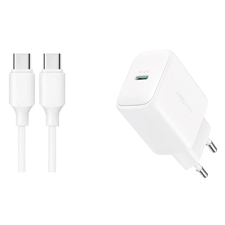 Joyroom TCF20 PD 20W Carregamento de Carregamento Rápido Conjunto de Plugue da ue Com 1m Tipo-c Para Cabo Tipo-c