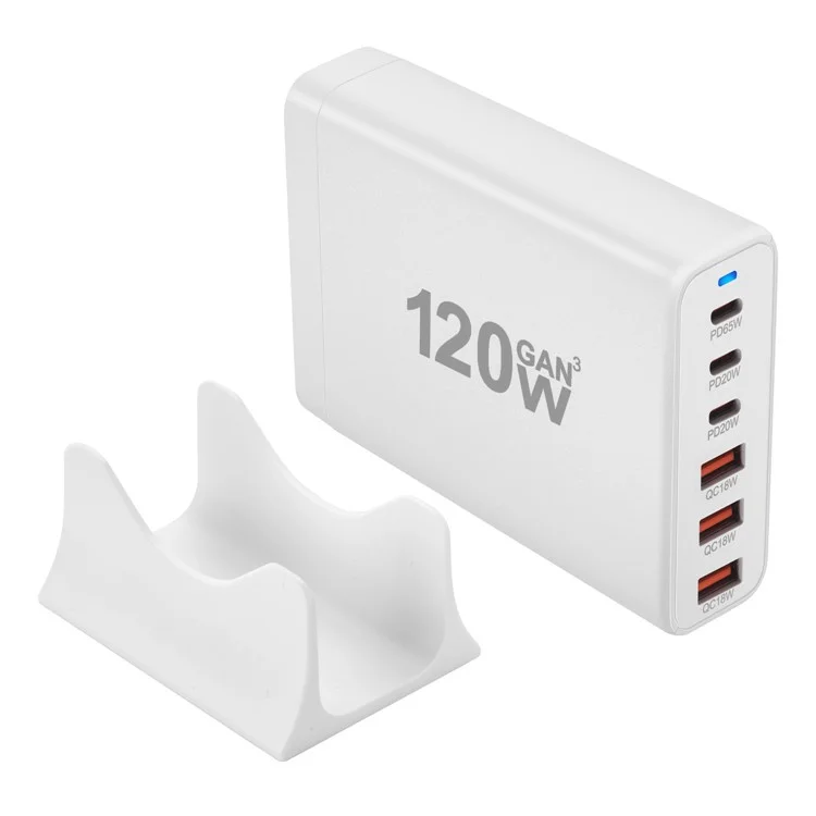 Chargeur de bureau GaN YMX-538 PD 65W - Blanc / Prise US