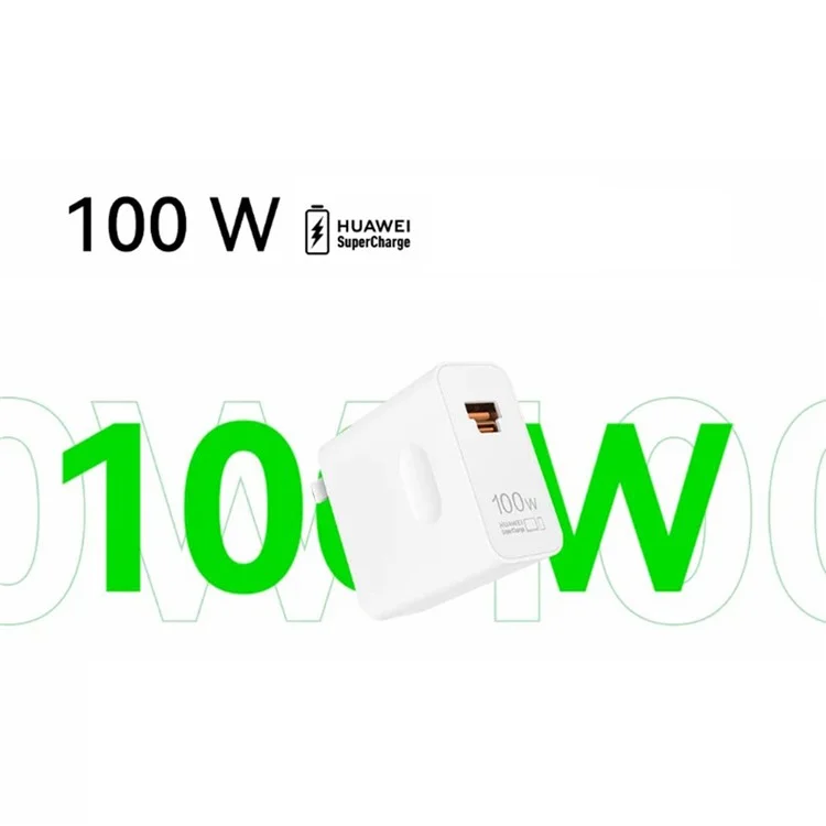 HUAWEI HW-200500C02 Adattatore da 100W ad alta potenza con USB-A + Tipo-C Spina a parete CN con cavo - Rosa