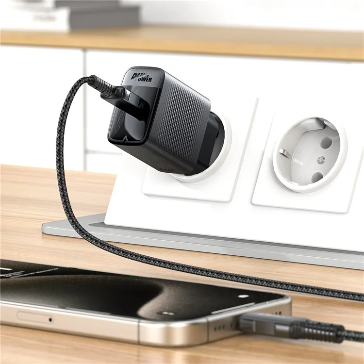 ACEFAST A102 GaN Power Adapter PD 30W Single Type-C Phone Wall Charger, EU Plug