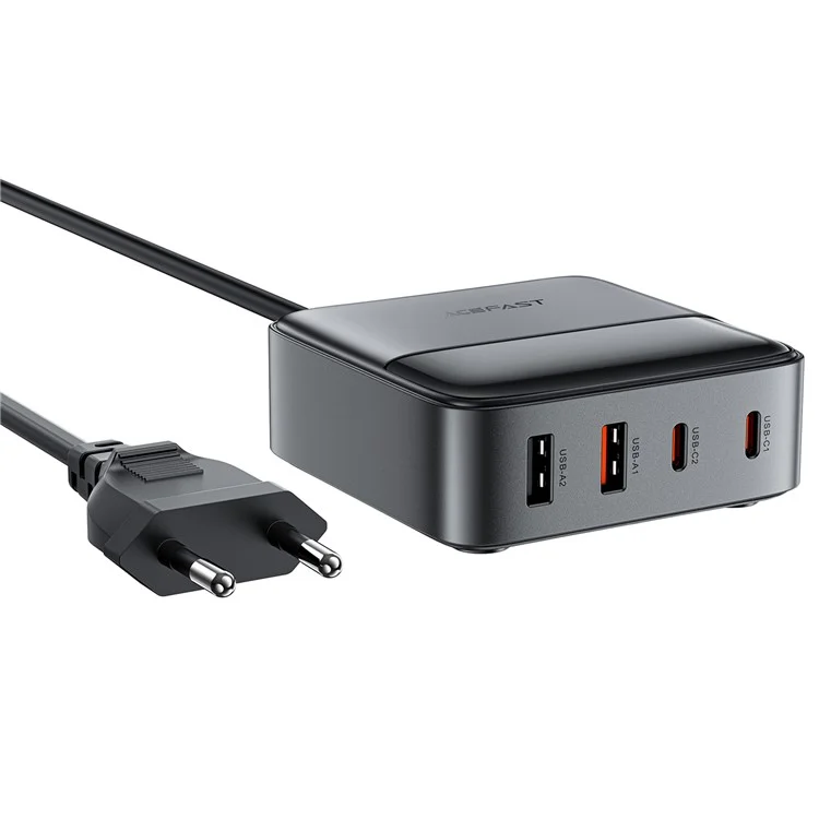Acefast Z6 EU Plig PD 65W Gan Charger 2 Usb-c + 2 USB-A Charger Power Sportion