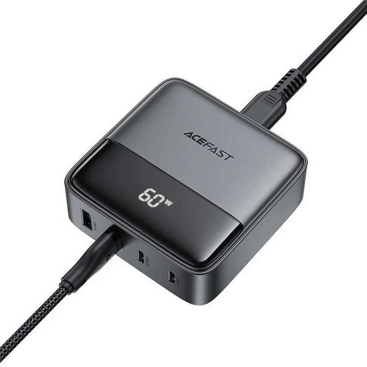 Acefast Z6 UK Plug PD 65W Gan Charger 2 Usb-c + 2 USB-A Charger Power Sportion