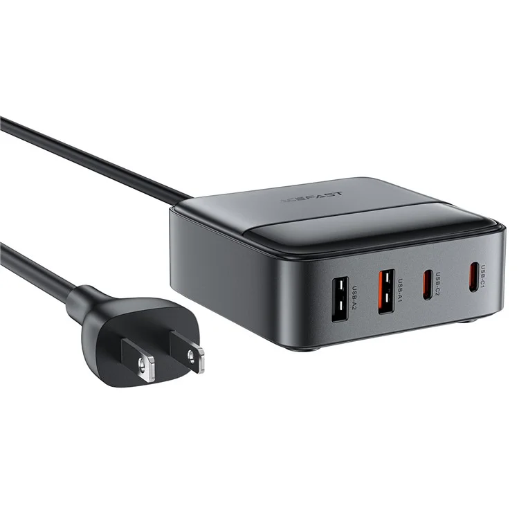 Acefast Z6 US Plig PD 65W Gan Charger 2 Usb-c + 2 USB-A Charger Power Sportion