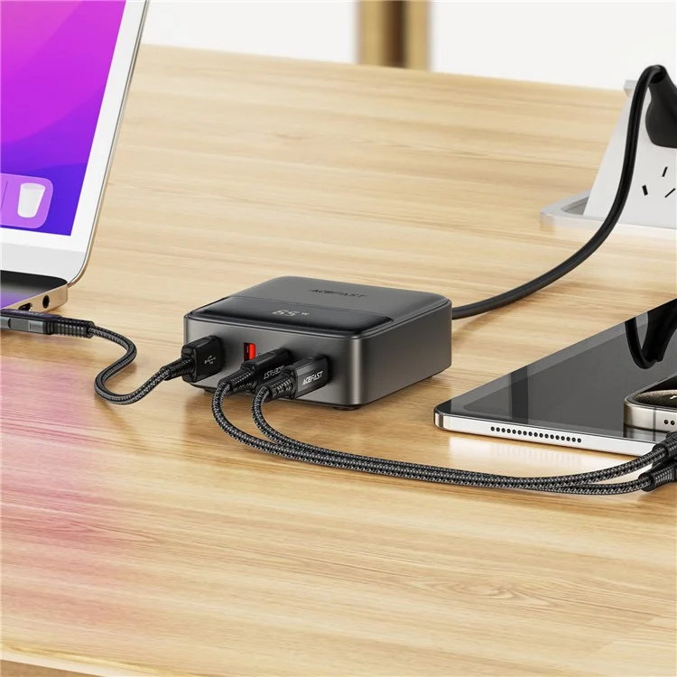 Acefast Z6 US Plig PD 65W Gan Charger 2 Usb-c + 2 USB-A Charger Power Sportion