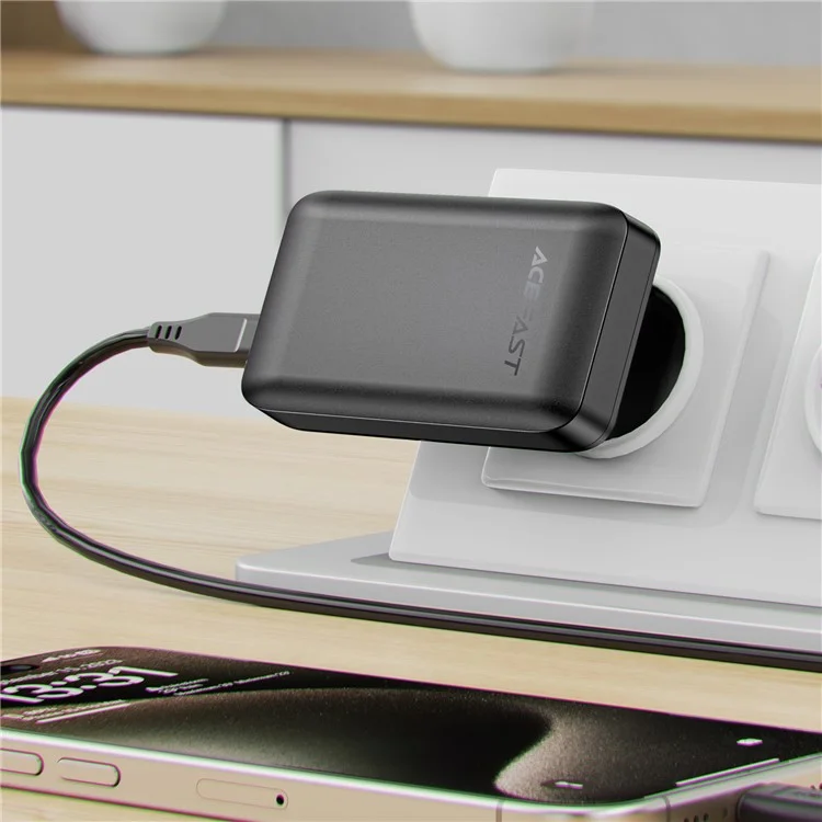 Acefast A100 PD 65W Charger Mural Gan ​​fast Charging Avec 2xusb-c + Usb-a, Bouche EU