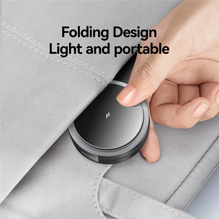USAMS CD234 Phone / Watch / Earphone 3-in-1 Magnetic Wireless Charger Stand Foldable Fast Charging Dock