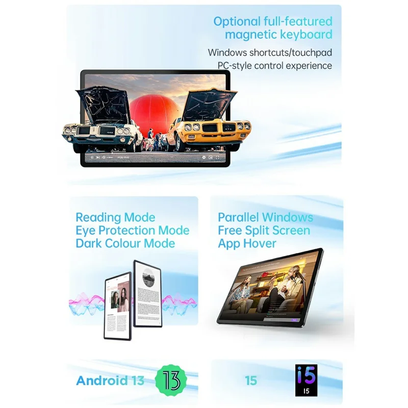 LENOVO Qitian K12 12.7-inch 8+256G Tablet Dual Lens Office Entertainment Smart Tablet, WiFi Version - US Plug
