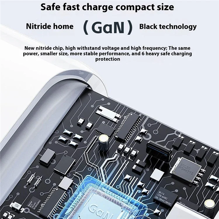 DUDAO A35Pro A35Pro Global Travel Charger 35W GaN Fast Charging Adapter with 2 USB + 3 Type-C Ports