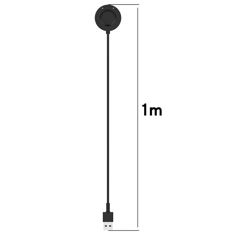 For Keep Watch Pilot 1 Charging Cable Magnetic Probe Watch Charger with Protection, 5V 1000mA - Black