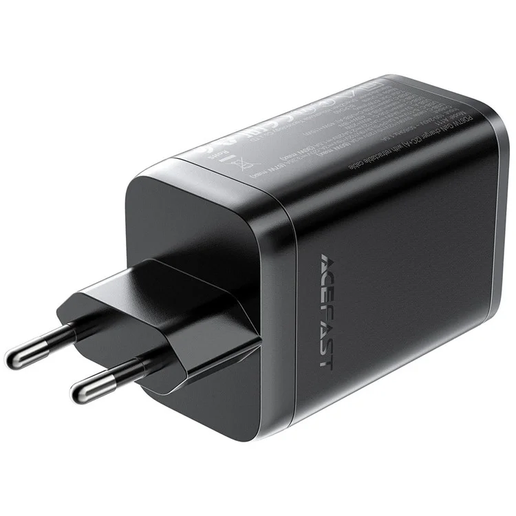 Caricabatterie ACEFAST A111 da 67W GaN con adattatore USB-A + Type-C e cavo USB-C retrattile, spina EU