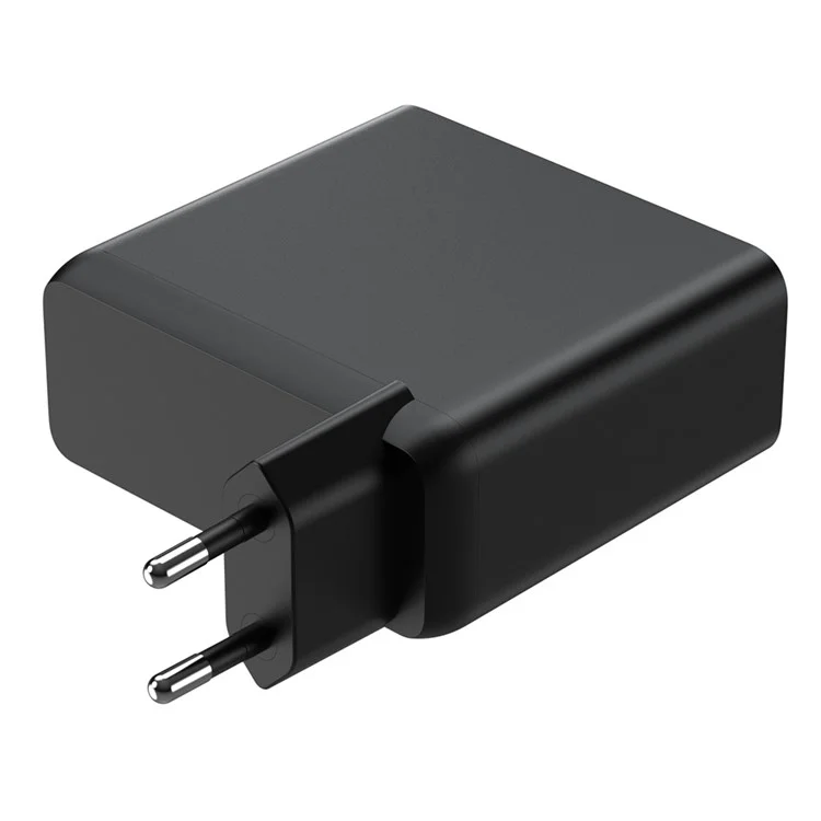 Быстрое зарядное устройство PD 100 Вт GaN с одним портом USB-C, черное / адаптер с вилкой для Европы