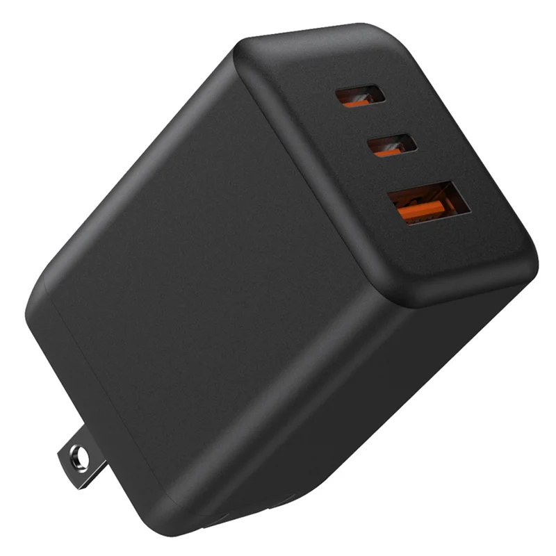 Bulk Purchasing PD 65W GaN Fast Charger 2 Type-C + 1 USB-A Phone Charging Power Adapter - Black / US Plug