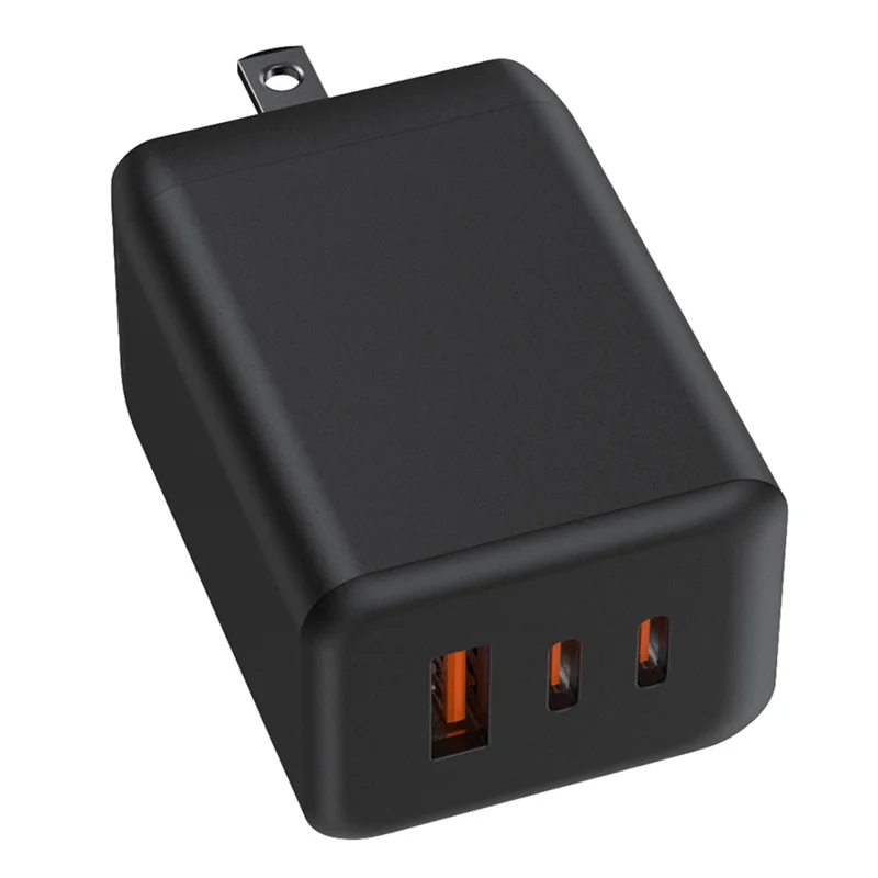 Bulk Purchasing PD 65W GaN Fast Charger 2 Type-C + 1 USB-A Phone Charging Power Adapter - Black / US Plug