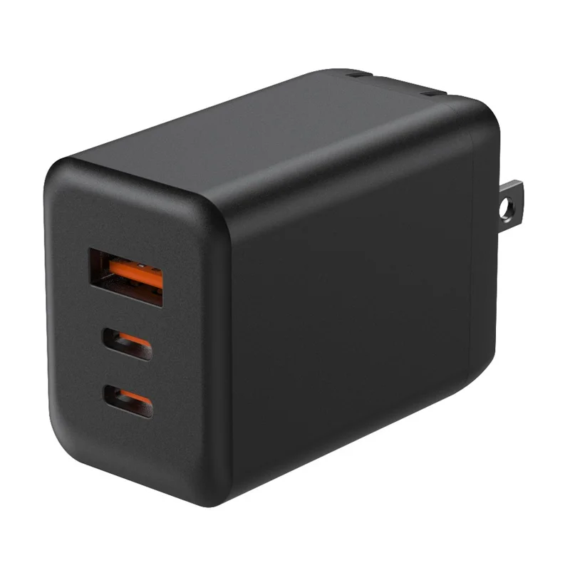 Bulk Purchasing PD 65W GaN Fast Charger 2 Type-C + 1 USB-A Phone Charging Power Adapter - Black / US Plug