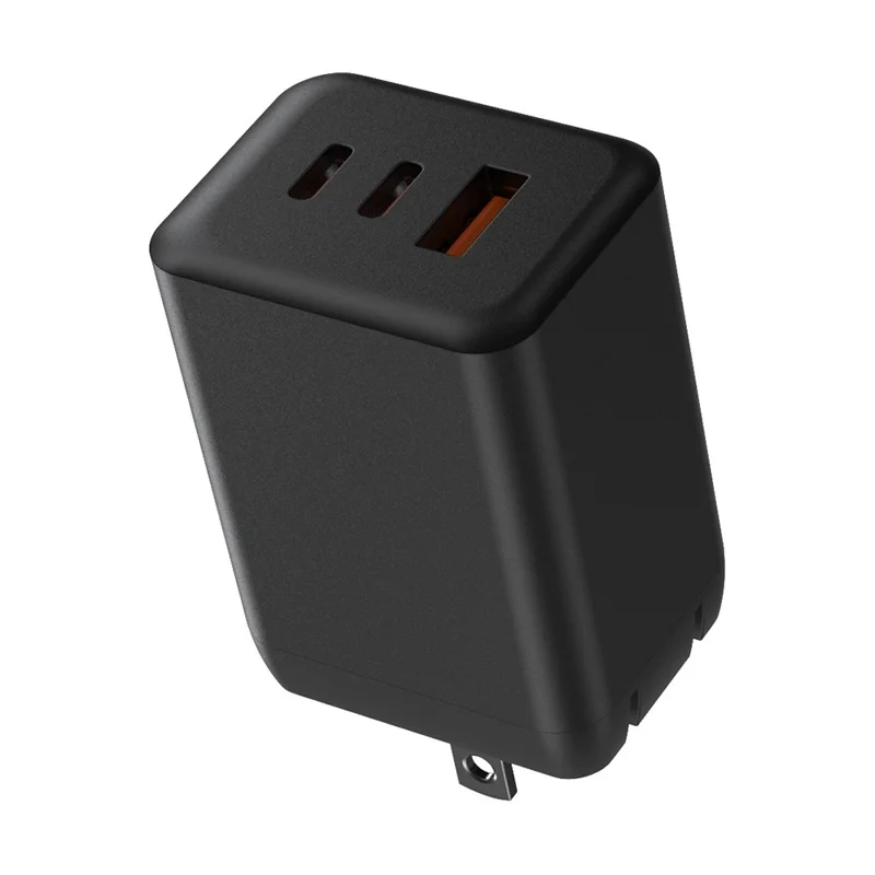 Bulk Purchasing PD 65W GaN Fast Charger 2 Type-C + 1 USB-A Phone Charging Power Adapter - Black / US Plug