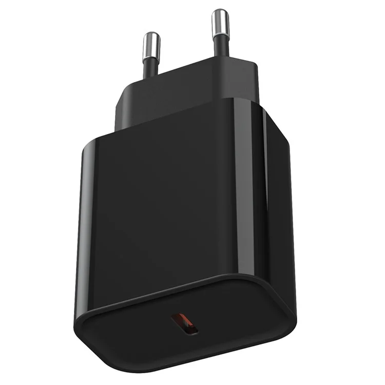 Блочная закупка зарядного устройства PD 30 Вт GaN с одним портом USB-C для быстрой зарядки, адаптер питания - черный / вилка ЕС