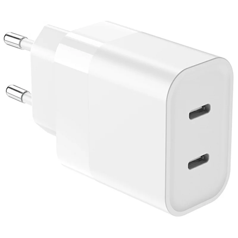 Bulk Purchasing GAN PD 20W Dual USB-C Port Charger Phone Fast Charging Adapter - White / EU Plug