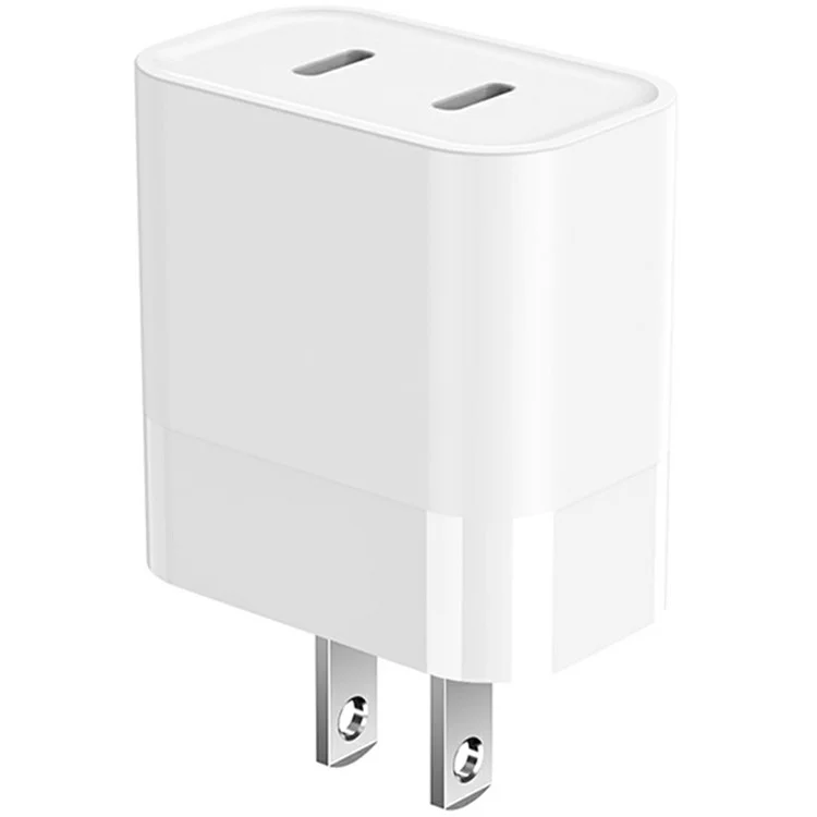Bulk Purchasing GAN PD 20W Dual USB-C Port Charger Phone Fast Charging Adapter - White / US Plug
