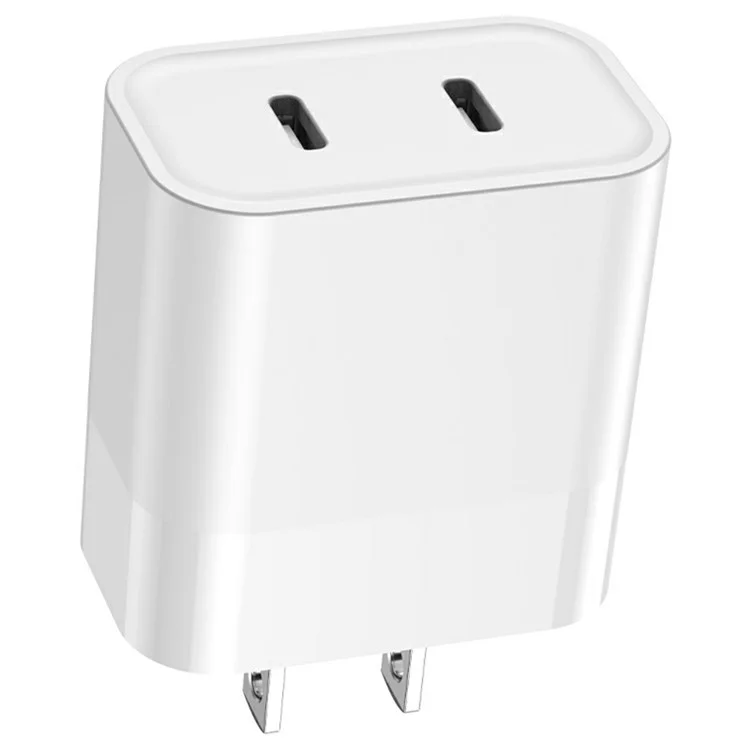 Bulk Purchasing GAN PD 20W Dual USB-C Port Charger Phone Fast Charging Adapter - White / US Plug