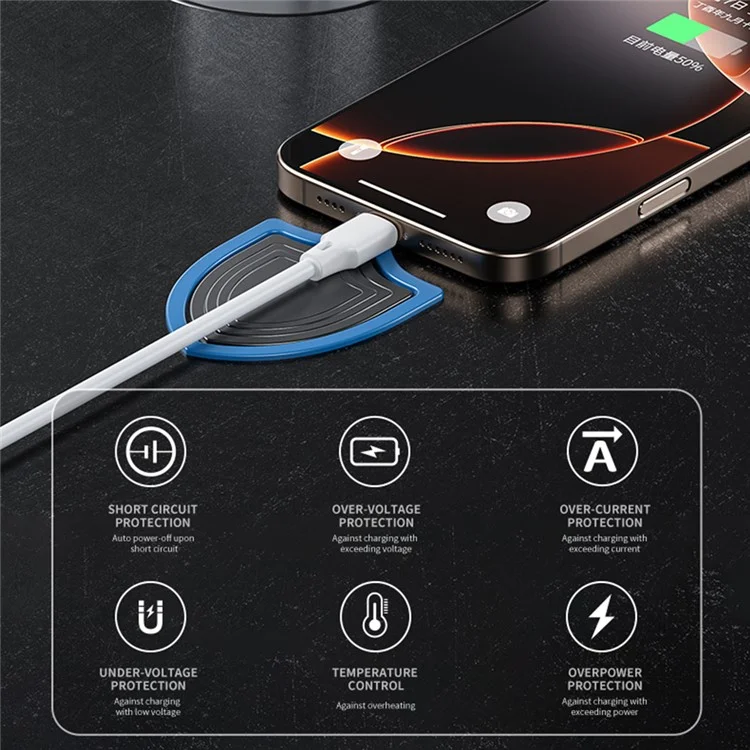 WEKOME WP-U60 20W Wandladegerät mit Dual-Port USB-A / Typ-C Schnellladung für Smartphones / Tablets (US-Stecker)
