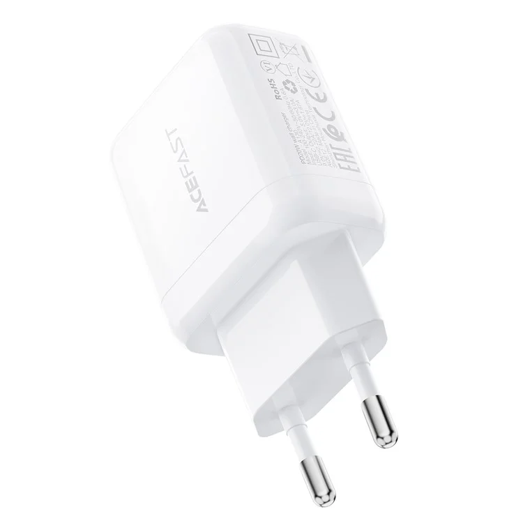 ACEFAST A130 PD 20W USB-C Charger Single Port Travel Home Fast Charging Adapter - EU Plug