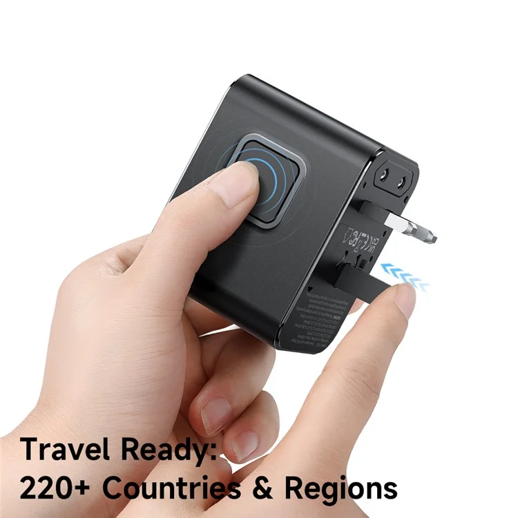 MCDODO CP-3260 MDD G5 Series Adaptador de Carregamento Universal de Viagem de 25W com Dois Tipos de Porta (Type-C + USB-A) e Cabo USB-C para USB-C