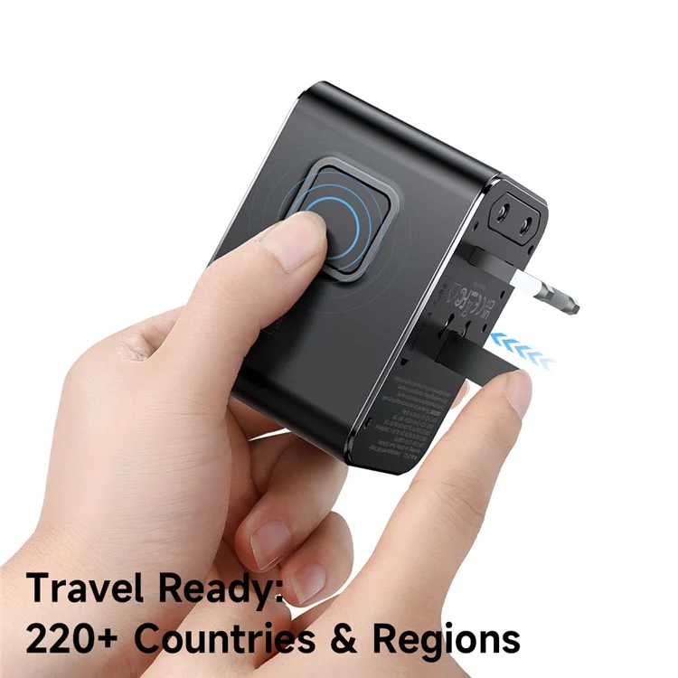 Adaptateur de voyage universel MCDODO CP-3270 MDD G5 Series 45W avec 3 USB-C + 2 USB-A et câble USB-C vers USB-C