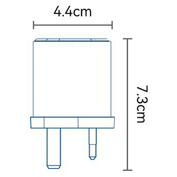 YESIDO YC90 Dual Port Travel Charger USB-C + USB-L 12W Fast Charger with 1m Cable for Iphone / Android - UK Plug