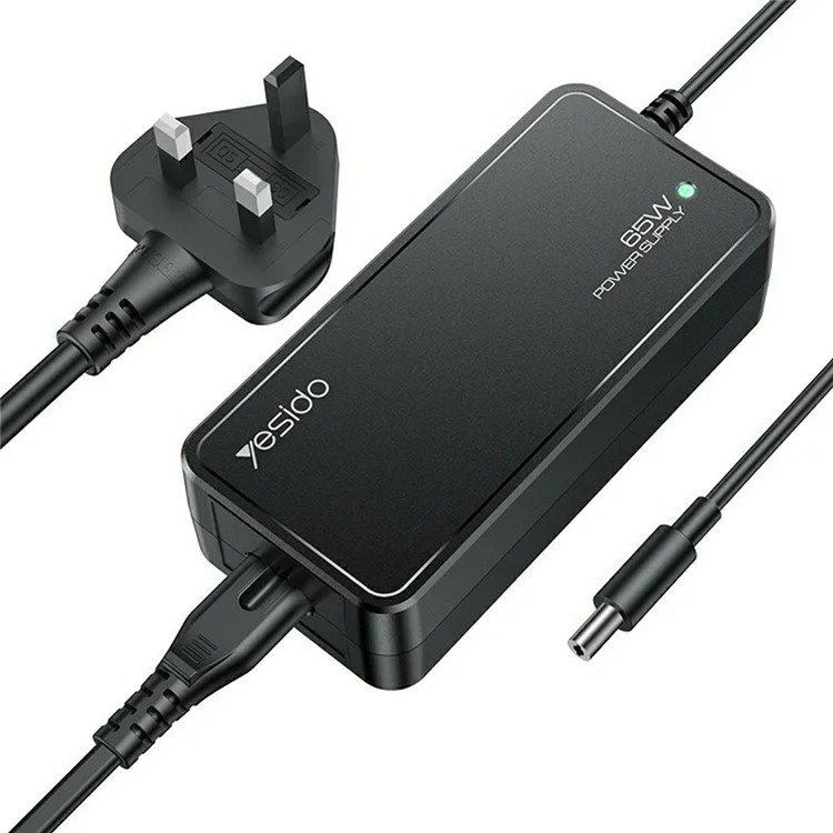 YESIDO CG11E Laptop Charger Kit 65W Power Adapter with 14 DC Connectors - UK Plug