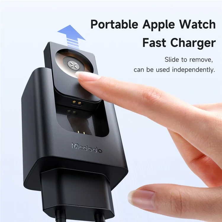 MCDODO CH-3700 2 en 1 Montre connectée + Chargeur de voyage 30W USB-A / USB-C Chargeur mural à charge rapide - Prise européenne