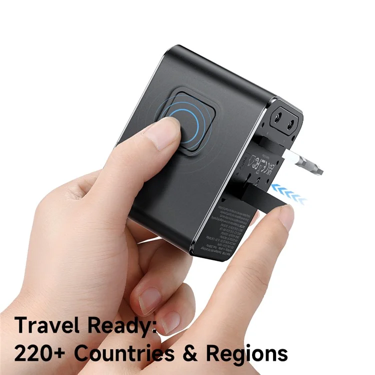 MCDODO CP-5980 MDD G5 Series 70W Global Wall Charger 3 USB-C + 2 USB-A Universal Travel Adapter Charger Set with Type-C Cable