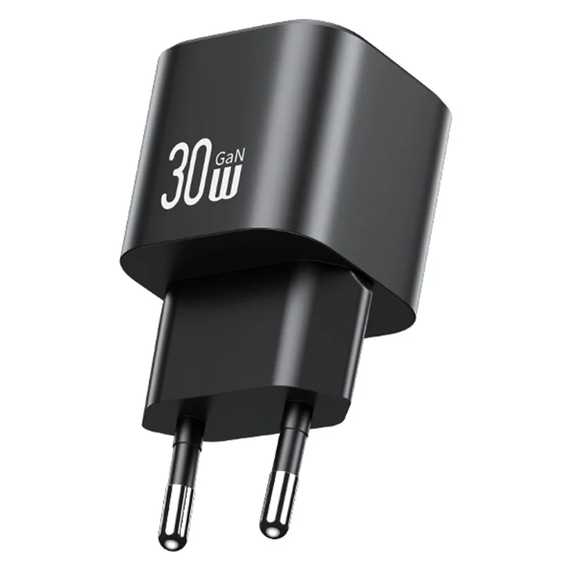 USAMS CC263 30W GaN Charger Dual Port USB-C + USB-A Fast Charging Mini Adapter for Travel / Home Use