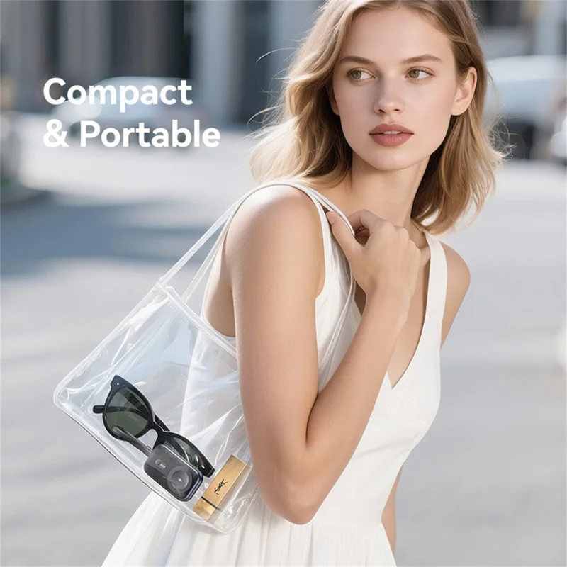 USAMS CD245 Chargeur sans fil pour montre Batterie externe 1200mAh avec Câble Type-C intégré Charge rapide 2,5W - Or désert