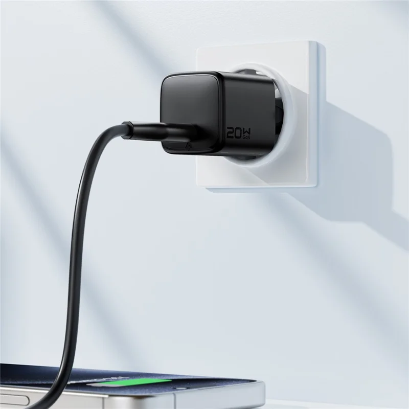 ACEFAST A117 Cargador USB-C PD de 20W Mini GaN para Uso en Casa y Viaje - Enchufe EU
