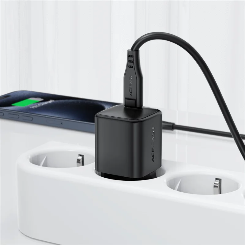 ACEFAST A117 Cargador USB-C PD de 20W Mini GaN para Uso en Casa y Viaje - Enchufe EU