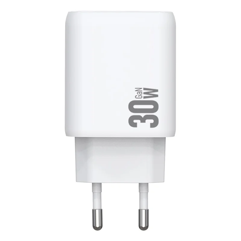 AMORUS PD 30W GAN Adaptador de Carga Rápida USB-A Tipo C de Doble Puerto para Teléfono y Tablet - Enchufe EU