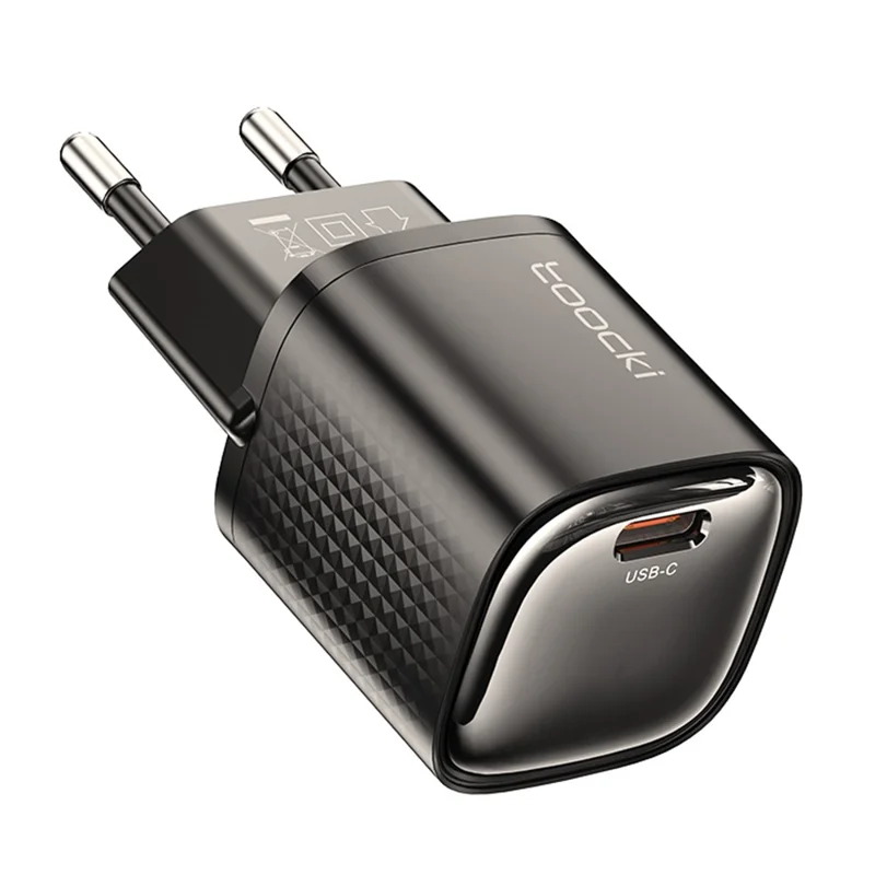 Carregador de Parede TOOCKI TCT20 PD 20W USB-C com Adaptador de Carregamento Rápido - Plug EU, Preto