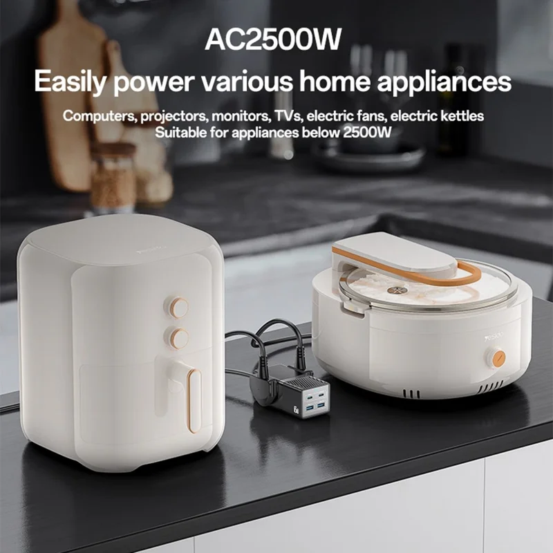 YESIDO MC38 65W Station de charge multiappareils GaN avec ports USB-C et USB-A - Prise britannique