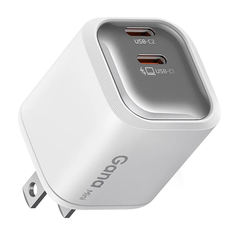 MCDODO CH-102 US Plug 45W Ultimate Mini GaN Charger Dual USB C Fast Charging Power Adapter - White