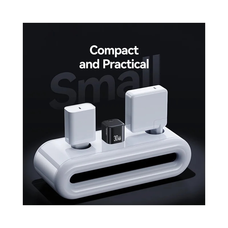 USAMS CC269 30W GaN Mini Fast Charger Type-C Port Power Adapter, US Plug - Black