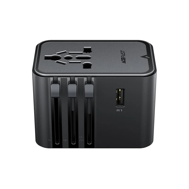 ACEFAST Z8 PD 45W GaN Charger 3 USB-C + 2 USB-A Multifunctional International Travel Adapter