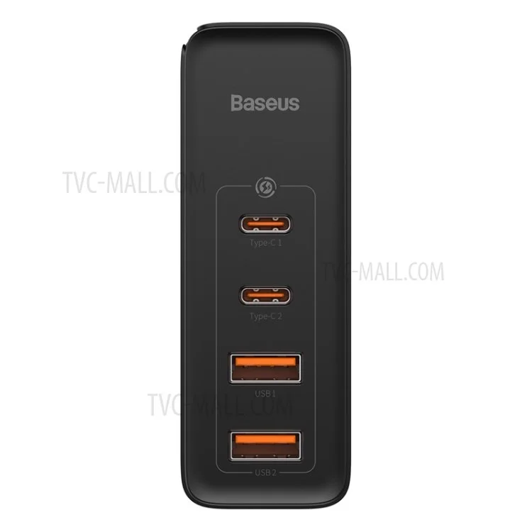 Basis Gan2 Pro 2 Typ-c+2 Usb-anschlüsse Quick Ladegerät 100W Mit Typ-c-ladekabel (CN Standard Plug) - Schwarz