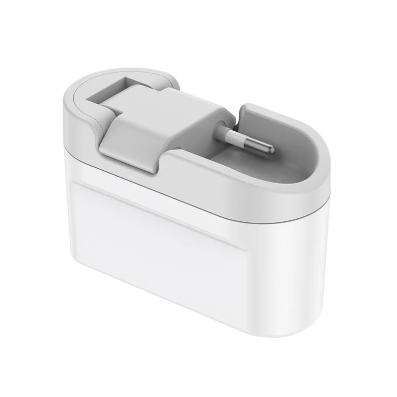 BUDI AC326TQEW 40W Travel Charger Folding 2 USB QC + 2 USB-C PD Wall Charger Multi Port Wall Charger, EU Plug