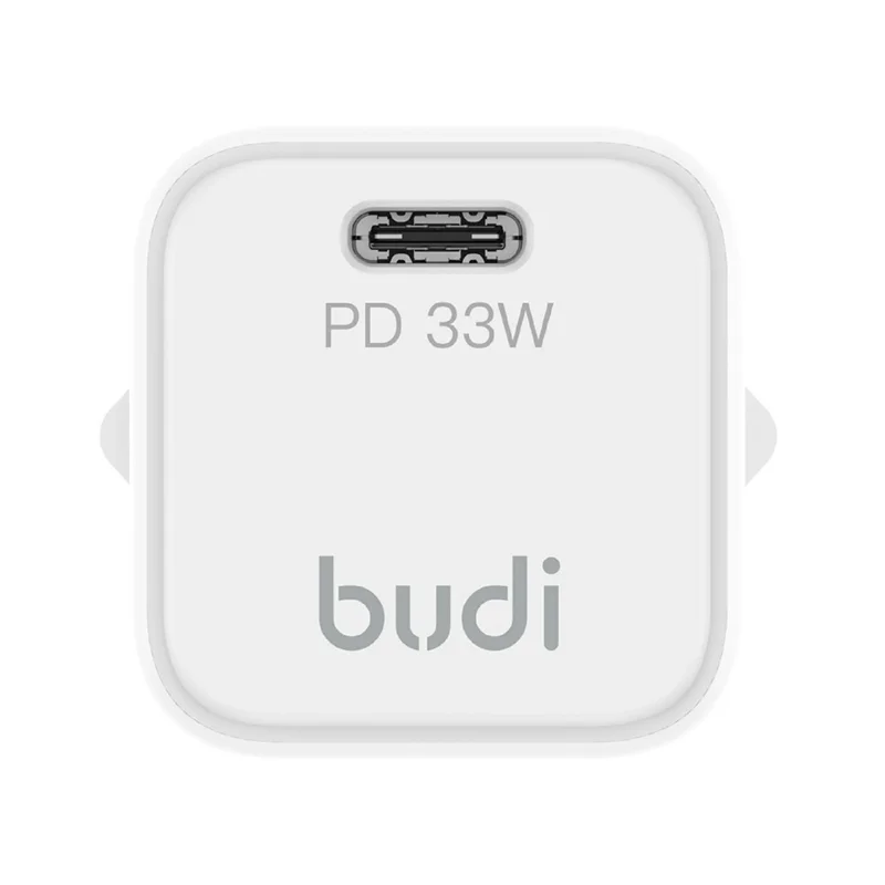 BUDI AC018EW 33W USB-C PD Mini GaN wandlader met enkele poort snellader, EU-stekker